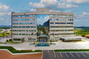 Façana frontal de l'allotjament