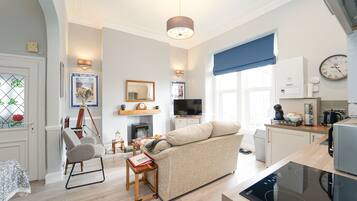 Apartemen, Beberapa Tempat Tidur | 2 kamar tidur, setrika/meja setrika, tempat tidur bayi, dan Wi-Fi gratis