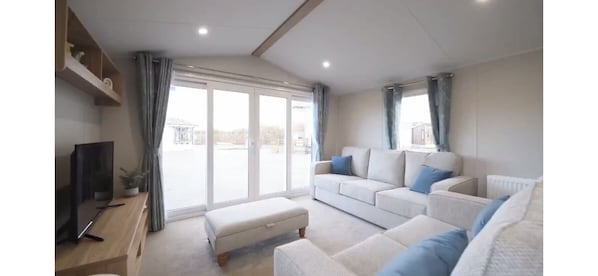 Fernseher, Kamin, DVD-Player