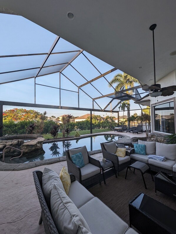 Una piscina riscaldata