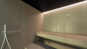 Sauna, hot tub, steam room