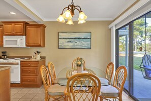 Fridge, microwave, oven, stovetop - New Reclining Sofas, Pet friendly, on Golf course, and walkable to Beach. (Miramar Beach)