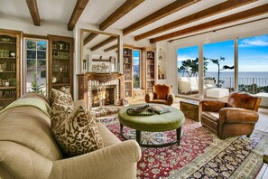 TV, fireplace, video games, books