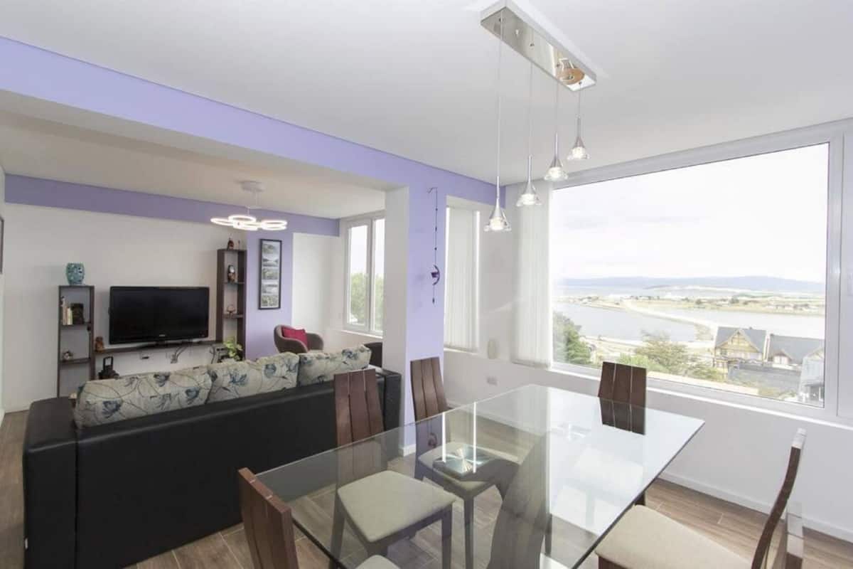 Appartement Luxe, 1 grand lit, vue canal | Coin séjour