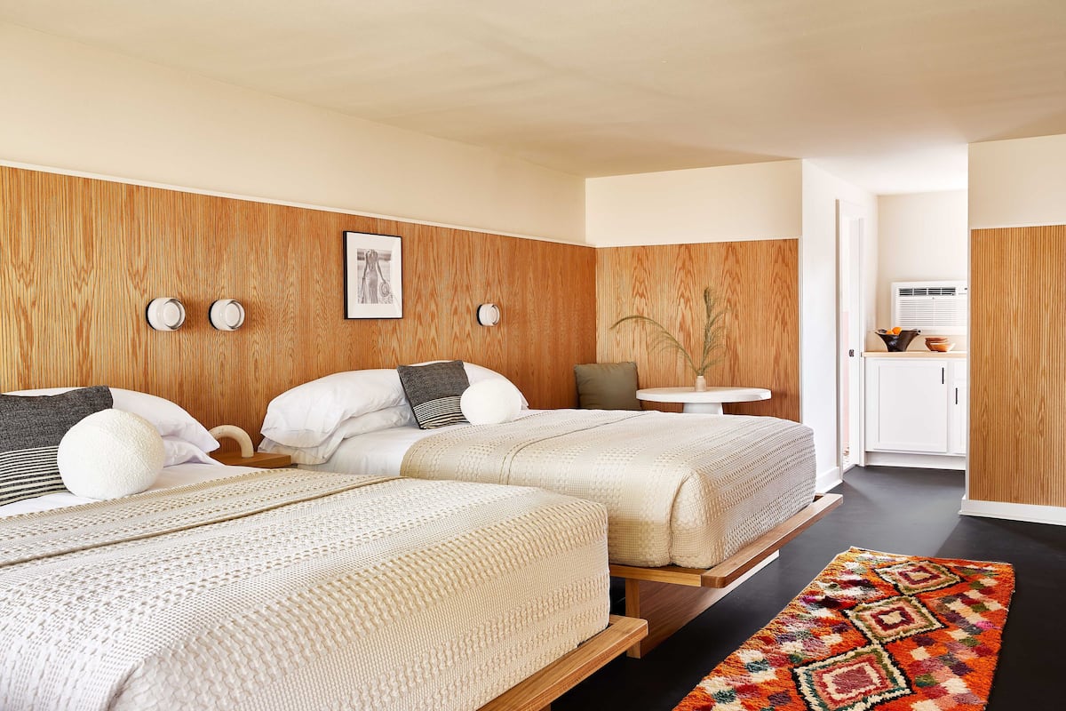 Deluxe Double Queen | 2 bedrooms, hypo-allergenic bedding, iron/ironing board, free WiFi