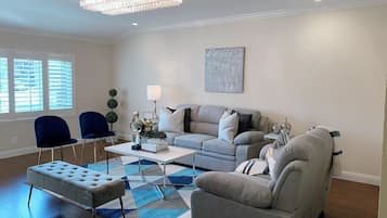 Televisie, een open haard, Netflix en streamingdiensten