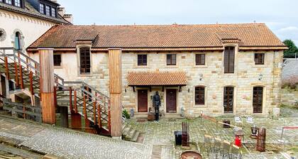 Child-friendly holiday home NAMIBIA-LODGE in the Leppersdorf manor