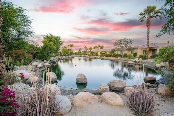 Outdoor pool, a heated pool - 2BD Private Golf Oasis Steps to Festivals, Pools, Tennis, Bocce, Fitness & More! (Indio)