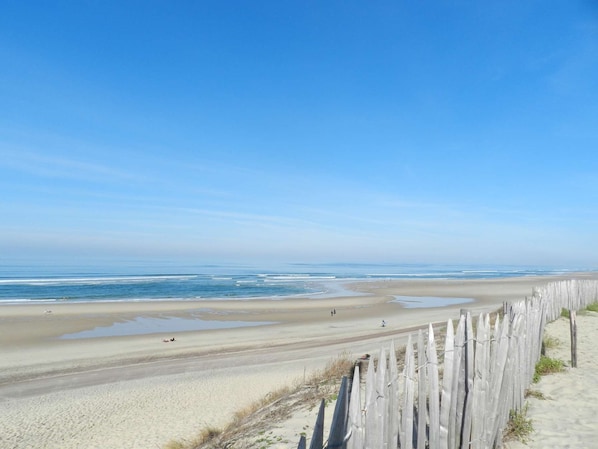 Vlak bij het strand