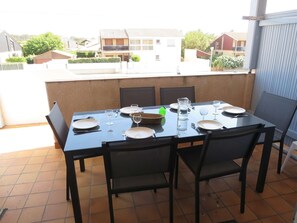 Outdoor dining - Apartment on the 1st floor of 45m² for 6 people (BISCARROSSE)