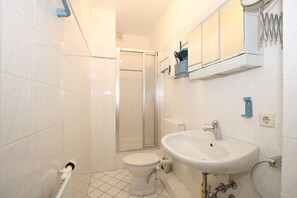 Een douche, een haardroger