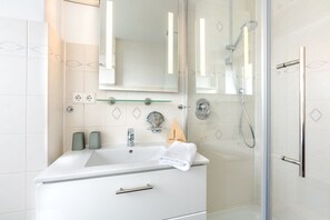 Shower, hair dryer