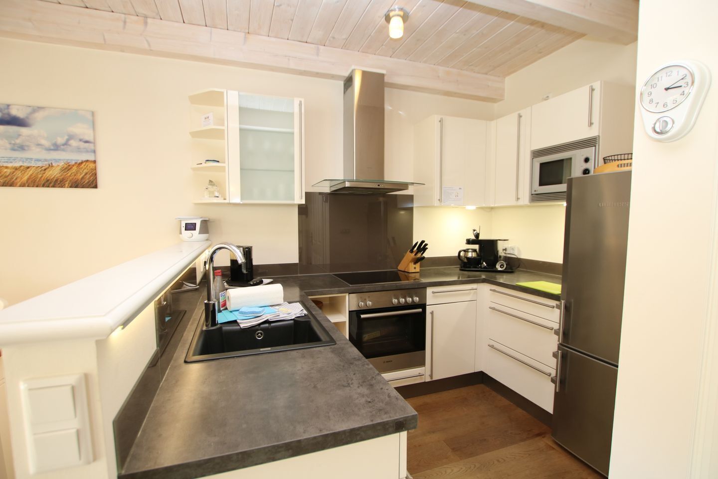Kühlschrank, Mikrowelle, Ofen, Geschirrspüler