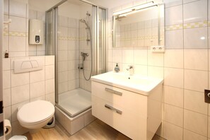 Een douche, een haardroger