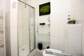 Shower, hair dryer