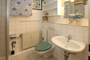 Shower, hair dryer