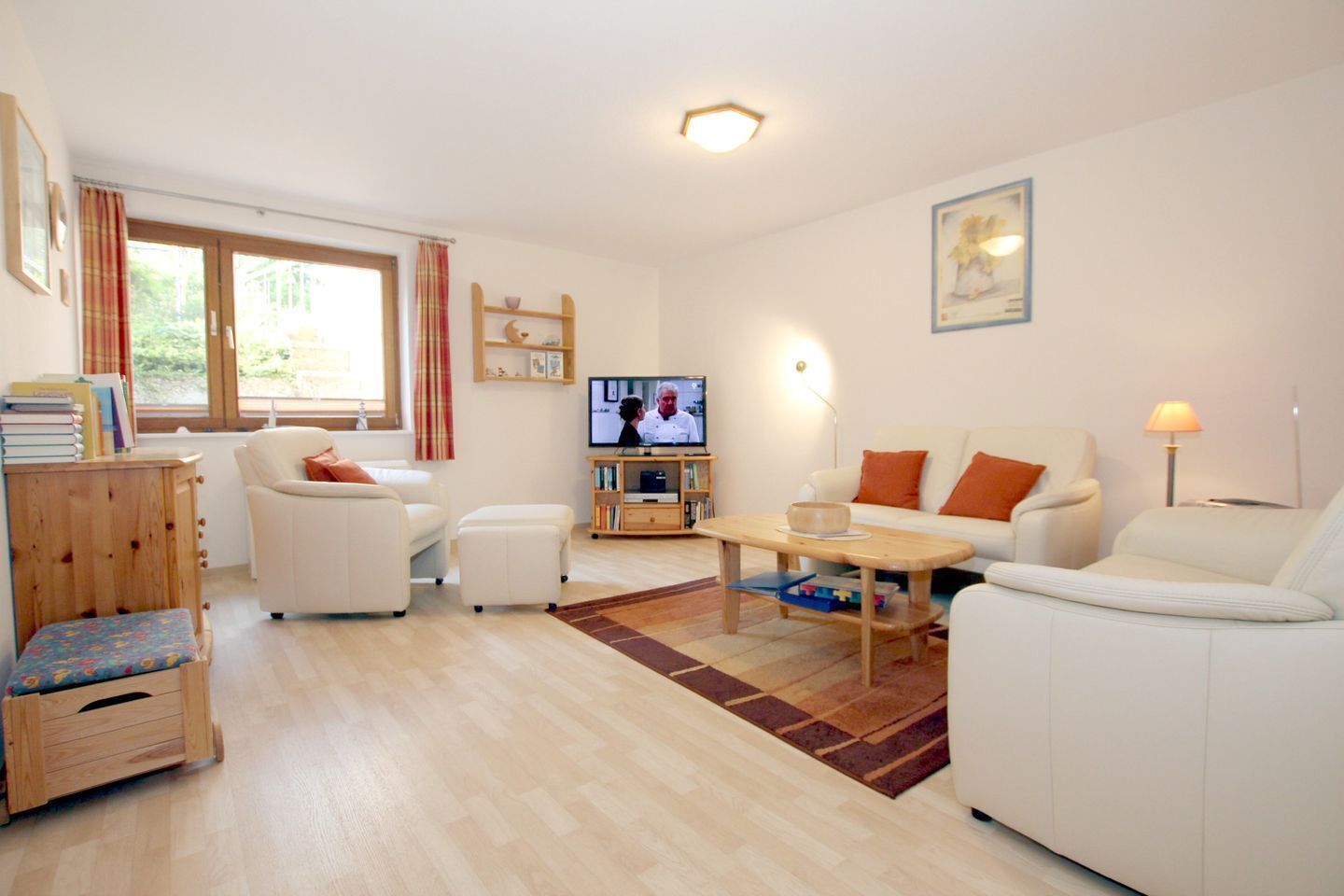 TV, DVD player, stereo