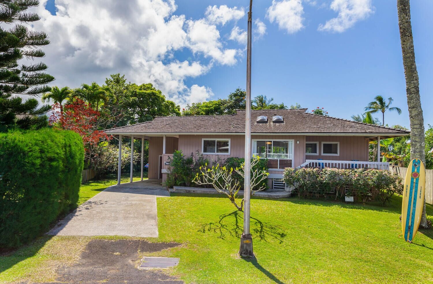 Palm One Surf House, The Heart of Hanalei, TVNC#  5125