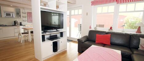 Téléviseur, foyer, lecteur de DVD, chaßne audio