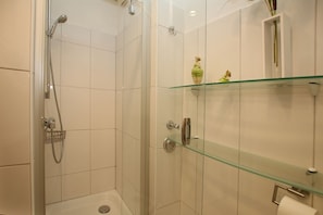 Shower, hair dryer