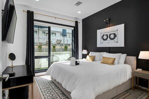 1 slaapkamer, een bureau, een strijkplank/strijkijzer, gratis wifi