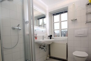 Shower, hair dryer
