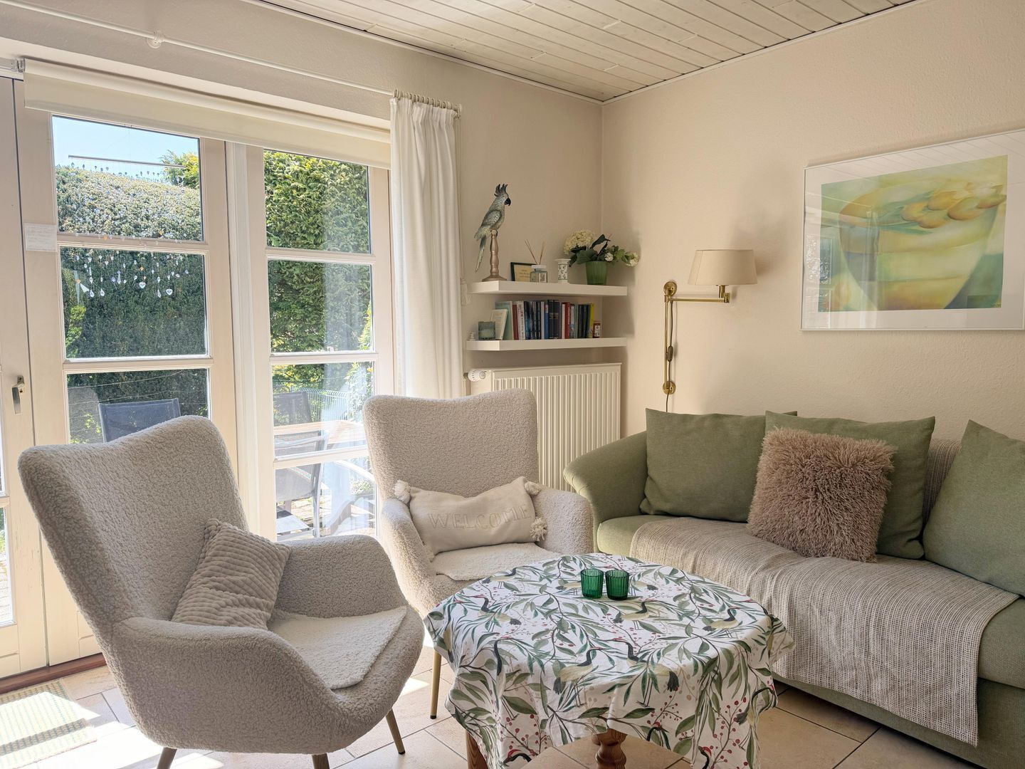 TV, bordtennis og stereoanlegg