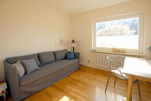 Télévision, cheminée, chaîne hi-fi