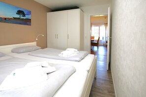 2 slaapkamers, een strijkplank/strijkijzer, wifi