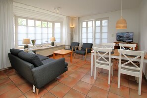 TV, DVD player, stereo