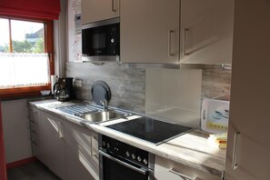 Kühlschrank, Mikrowelle, Ofen, Geschirrspüler