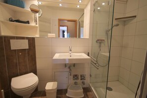 Shower, hair dryer