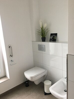 Regadera, secadora de cabello, bidet 