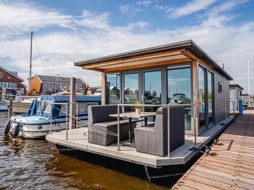Nice houseboat with waterfront terrace