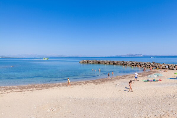 Vlak bij het strand