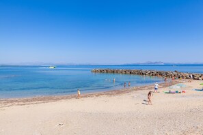 Vlak bij het strand