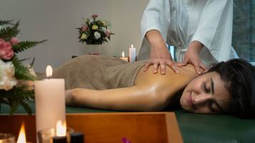 Body treatments, aromatherapy, body scrubs, reflexology