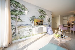 TV, fireplace - Dune Residence Heringsdorf, App. 04 (Heringsdorf)