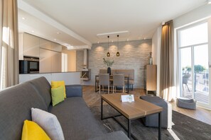 TV, fireplace - Beachhouse Bansin, App. 05 (Heringsdorf)