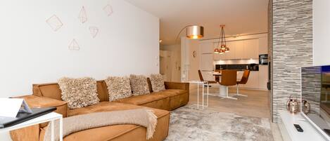 Télévision, cheminée