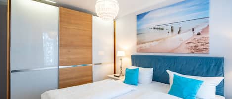 2 室のベッドルーム、WiFi、ベッドシーツ