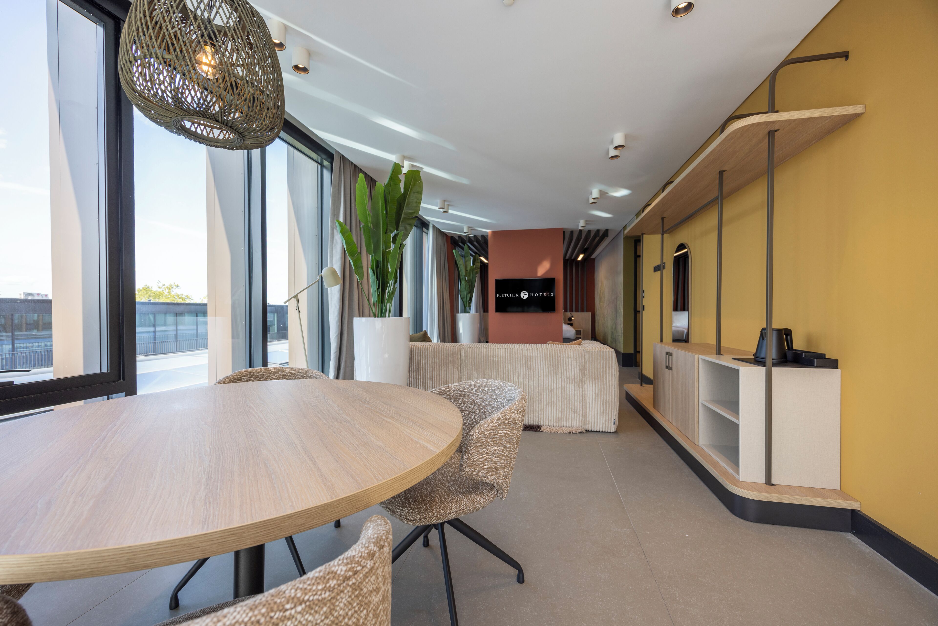 family suite | 1 bedroom, in-room safe, desk, laptop workspace