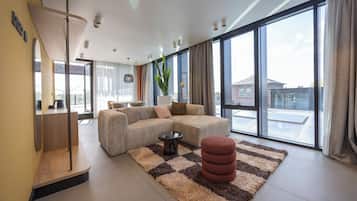 Suite familiar | 1 dormitorio, caja fuerte, escritorio