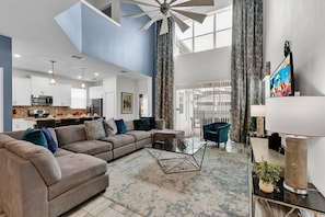 TV, video-game console, foosball