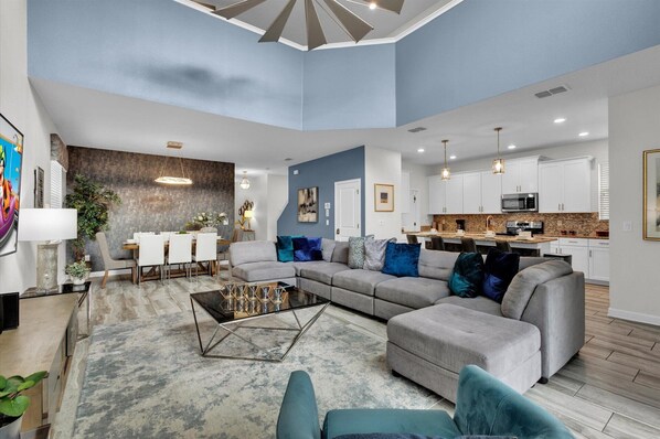 TV, video-game console, foosball