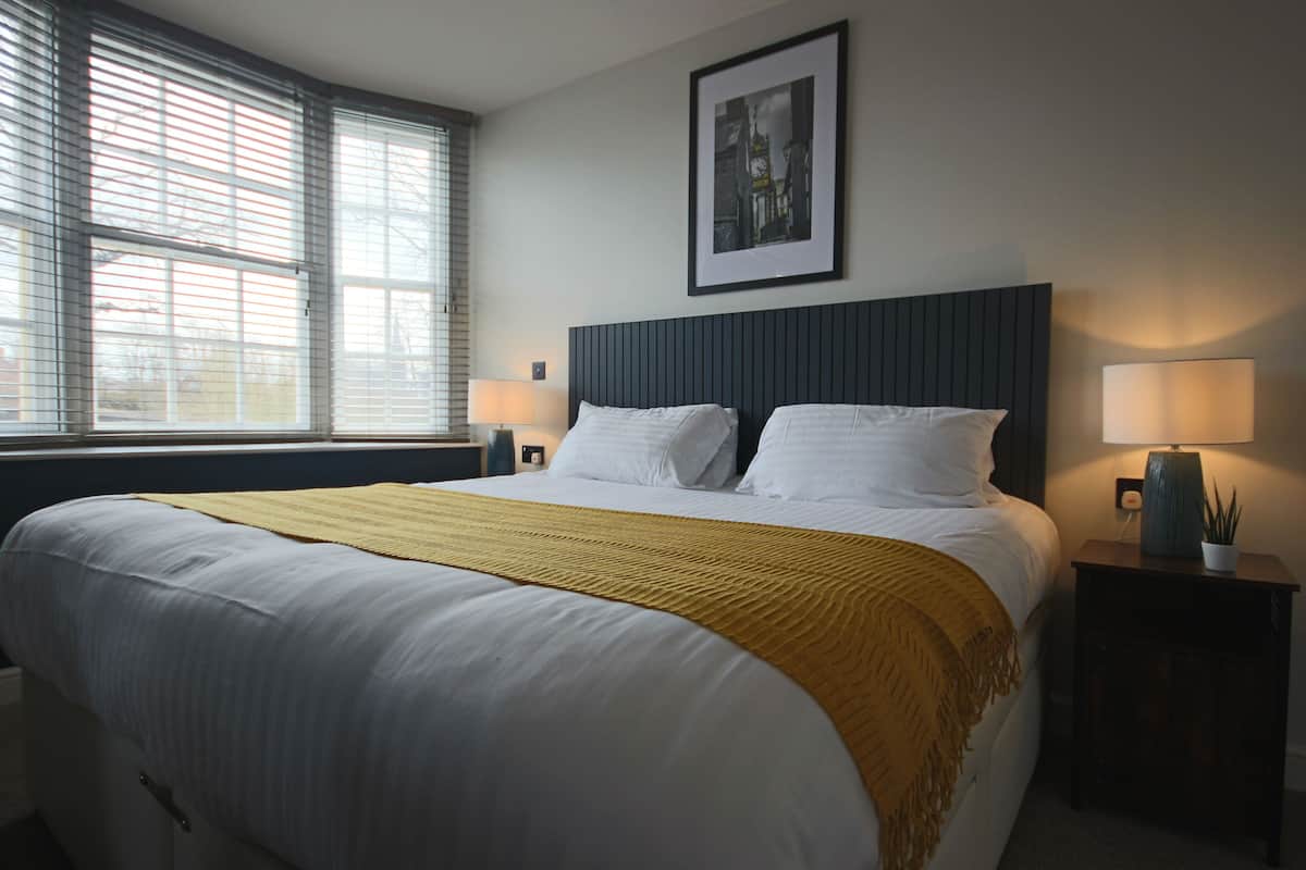 Monolocale Deluxe, vista cortile | 1 camera, biancheria da letto di alta qualità, con stile personalizzato
