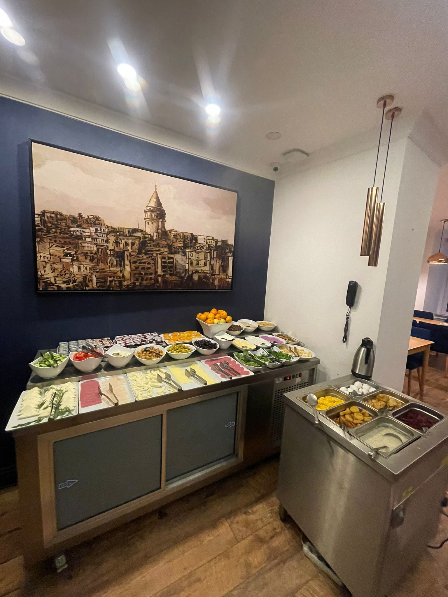 Daily buffet breakfast (EUR 7 per person)