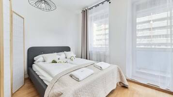 Iron/ironing board, WiFi, bed sheets