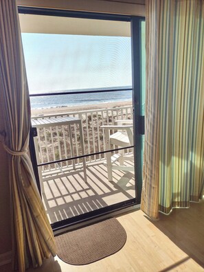Interior - Come and stay at this cozy, one bedroom oceanfront condo just steps away from the beach! (Ocean City)