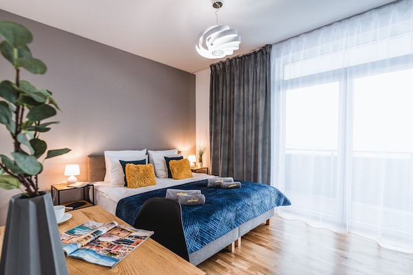 Panoramic Apartment, 2 Bedrooms, Terrace, City View | Desk, laptop workspace, iron/ironing board, free WiFi